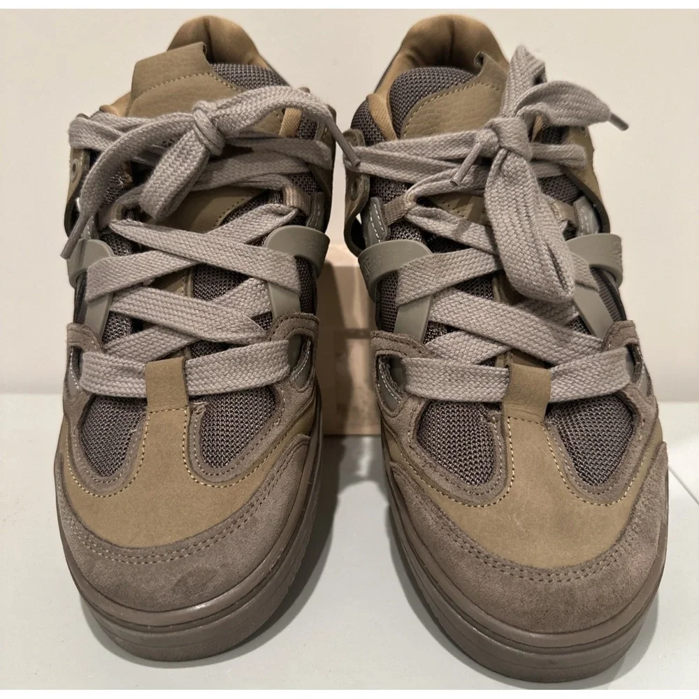Represent Men Size EU 45/US 12 Bully Washed Taupe Low Top Sneakers Skate